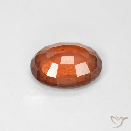 granada hessonita laranja quente Natural 2.44ct, oval, VS