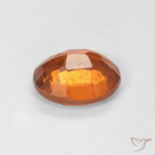 granada hessonita Laranja Profundo Natural 1.47ct, oval, VS