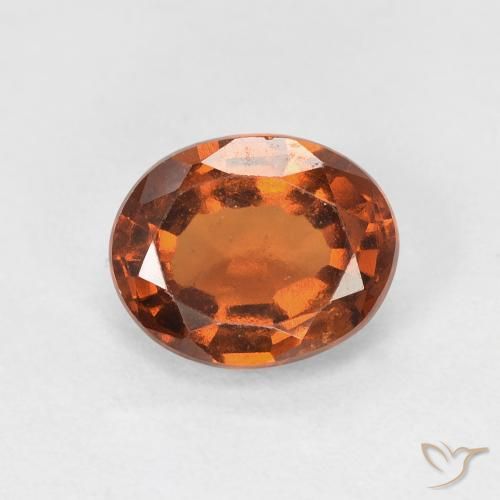 1.62ct Natural Laranja Profundo granada hessonita, oval, VVS-VS