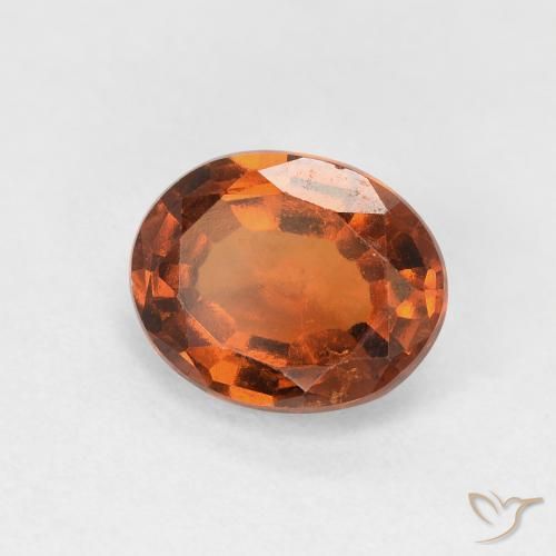 granada hessonita Laranja Profundo Natural 1.62ct, oval, VVS-VS