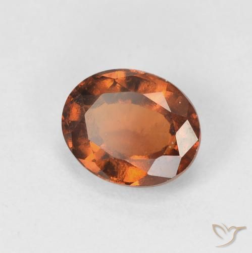 granada hessonita Laranja Profundo Natural 1.56ct, oval, VVS-VS