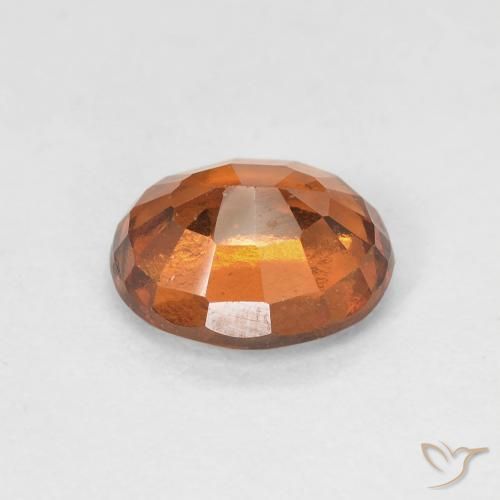 granada hessonita laranja avermelhado Natural 1.72ct, oval, VVS-VS
