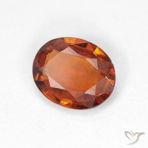 granada hessonita Laranja Profundo Natural 1.22ct, oval, VS