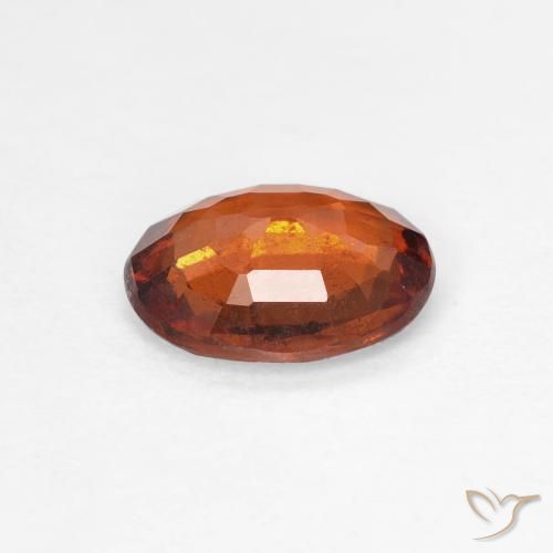 granada hessonita Laranja Profundo Natural 1.22ct, oval, VS