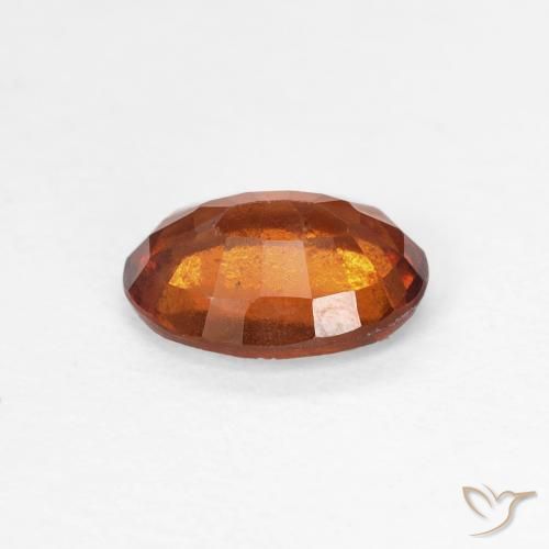 granada hessonita Medium Dark-Orange Natural 1.35ct, oval, VS