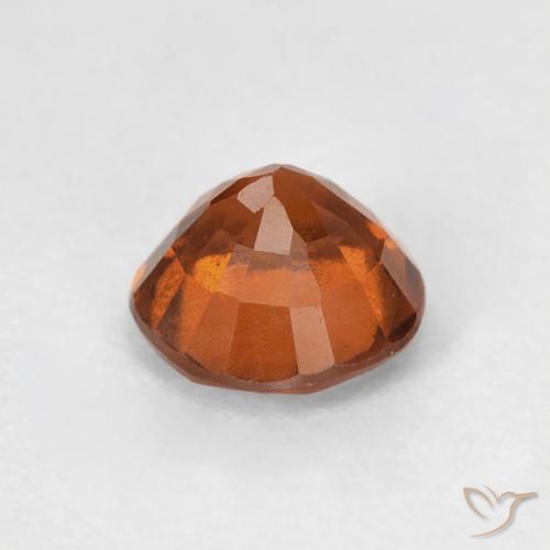 granada hessonita âmbar laranja Natural 0.98ct, Redondo, VVS-VS