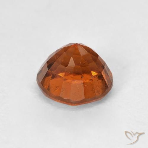 granada hessonita Laranja Médio Natural 0.96ct, Redondo, VVS-VS
