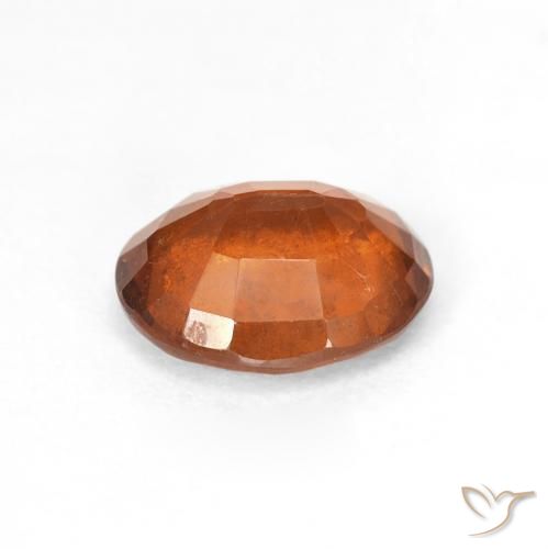 granada hessonita Medium Dark-Orange Natural 2.15ct, oval, VS