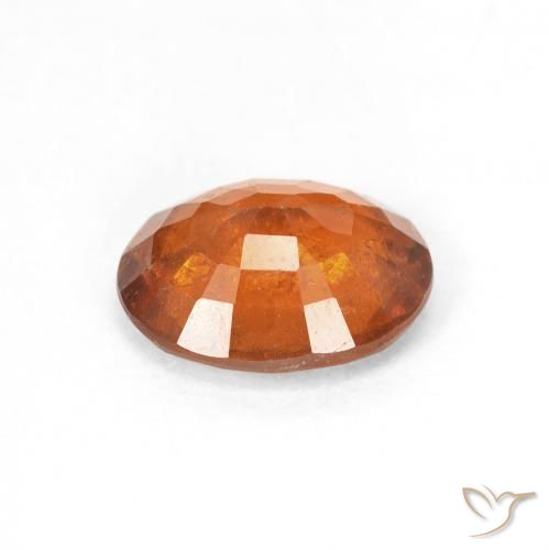 granada hessonita Medium Dark-Orange Natural 1.89ct, oval, VS