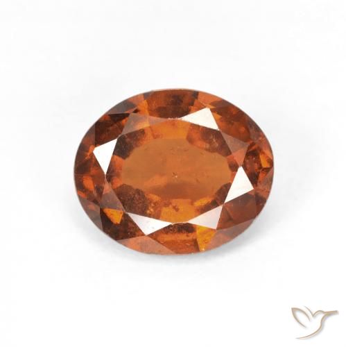 2.03ct Natural âmbar laranja granada hessonita, oval, VS