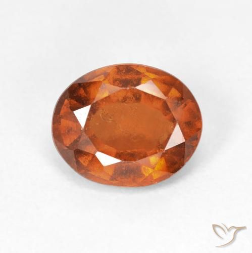 2.39ct Natural âmbar laranja granada hessonita, oval, VS