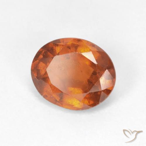granada hessonita âmbar laranja Natural 2.39ct, oval, VS