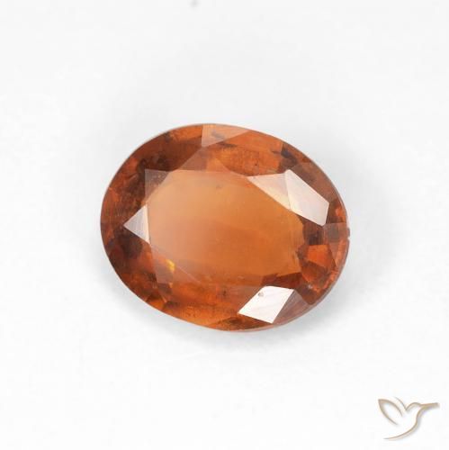 granada hessonita âmbar laranja Natural 1.68ct, oval, VS