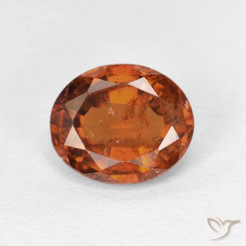 2.12ct Natural Laranja Profundo granada hessonita, oval, VS