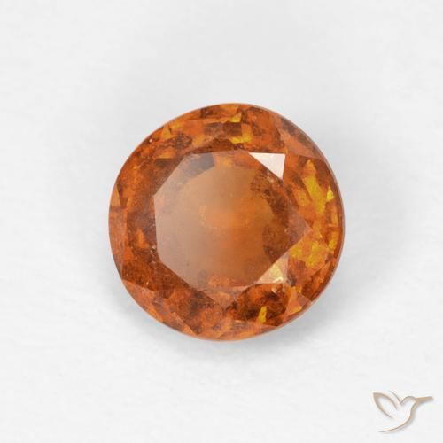 granada hessonita Medium Dark-Orange Natural 0.83ct, Redondo, VS