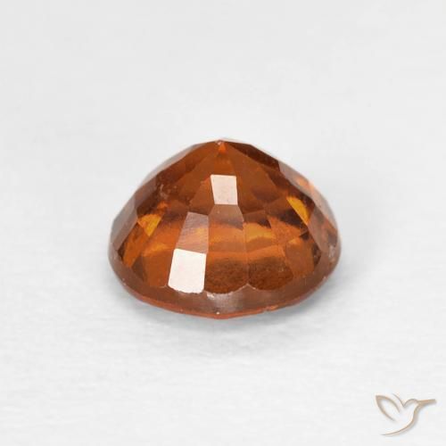 granada hessonita âmbar laranja Natural 0.94ct, Redondo, VS