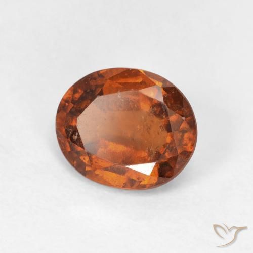 granada hessonita Laranja Profundo Natural 1.60ct, oval, VS