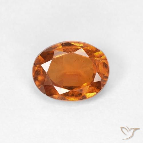 0.95ct Natural Laranja Profundo granada hessonita, oval, VS