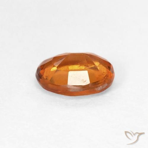 granada hessonita Laranja Profundo Natural 0.95ct, oval, VS