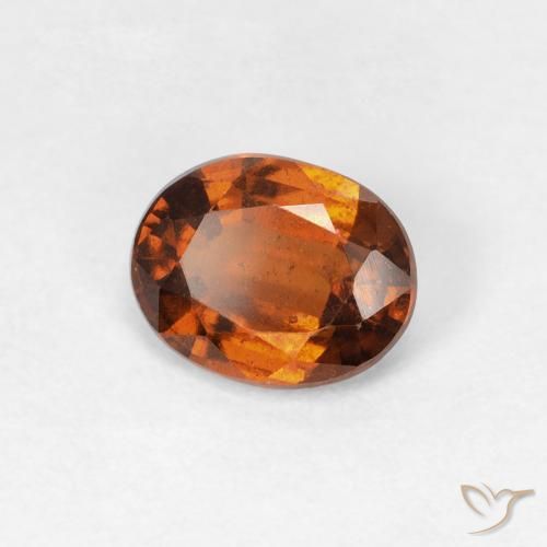 granada hessonita Laranja escuro Natural 1.23ct, oval, VS