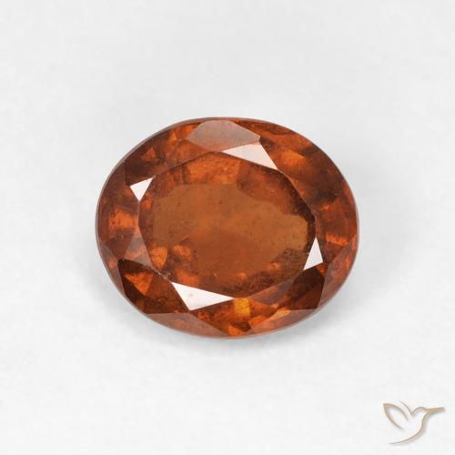 1.65ct Natural Laranja Profundo granada hessonita, oval, VS