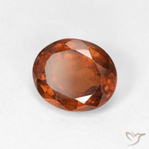 granada hessonita Laranja Profundo Natural 1.65ct, oval, VS