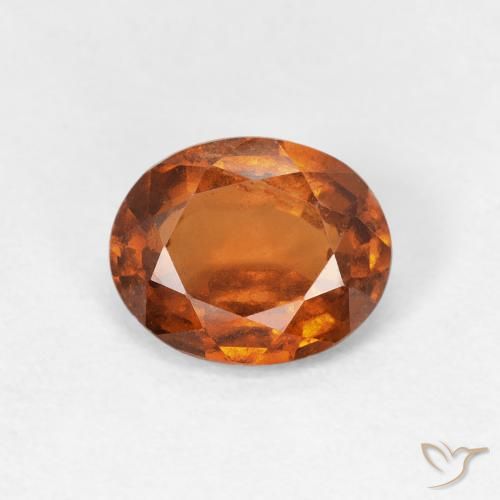 1.48ct Natural Laranja Profundo granada hessonita, oval, VS