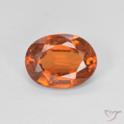 1.74ct Natural Laranja Profundo granada hessonita, oval, VVS-VS