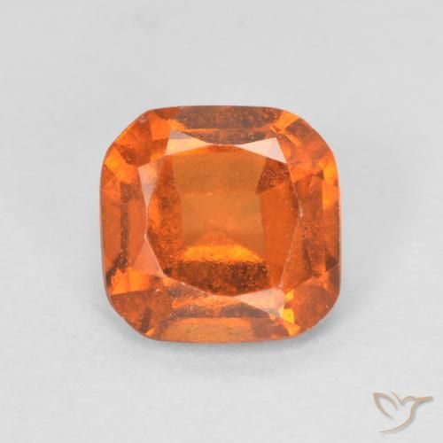 1.27ct Natural Laranja Médio granada hessonita, Almofada, VVS-VS