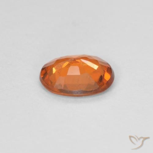 granada hessonita Laranja Profundo Natural 0.82ct, oval, VVS-VS