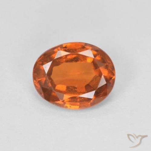 1.28ct Natural Laranja Médio granada hessonita, oval, VVS-VS