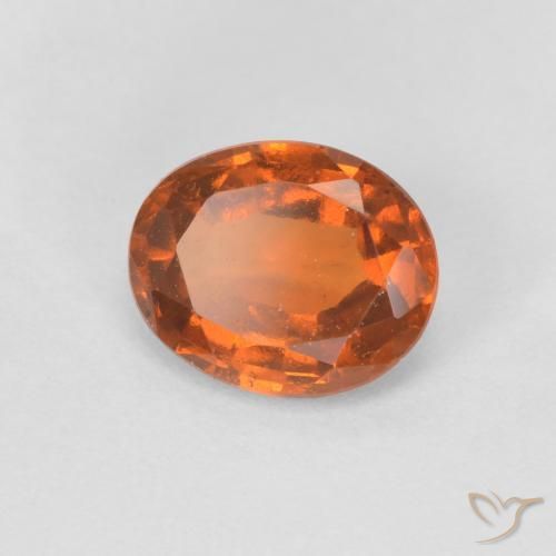 granada hessonita Laranja Médio Natural 1.28ct, oval, VVS-VS