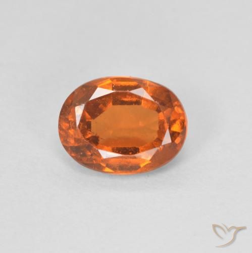 1.05ct Natural Laranja Médio granada hessonita, oval, VVS-VS
