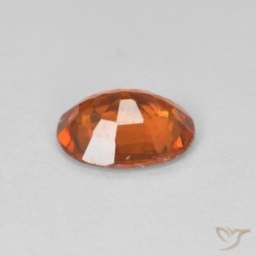 granada hessonita Medium Dark-Orange Natural 1.08ct, oval, VVS-VS