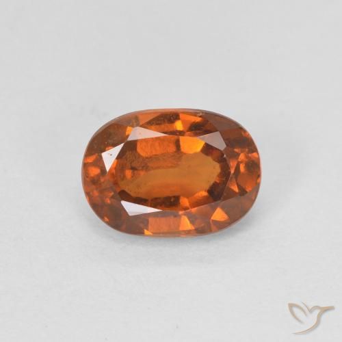 1.10ct Natural Laranja Profundo granada hessonita, oval, VVS-VS