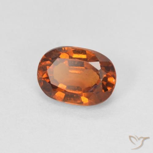 granada hessonita Laranja Profundo Natural 1.10ct, oval, VVS-VS