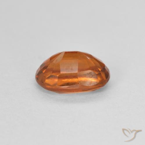 granada hessonita Laranja Profundo Natural 1.10ct, oval, VVS-VS