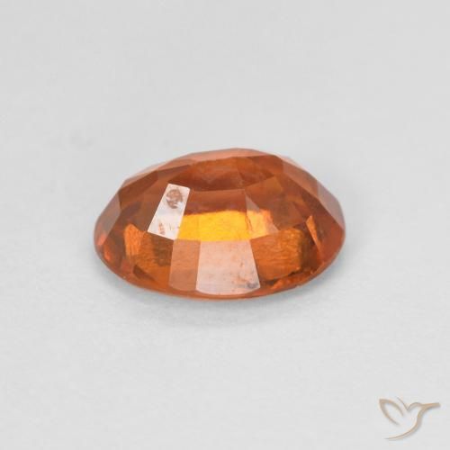 granada hessonita âmbar laranja Natural 1.22ct, oval, VVS-VS