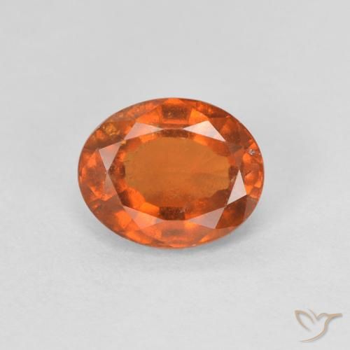 1.16ct Natural Laranja Médio granada hessonita, oval, VVS-VS
