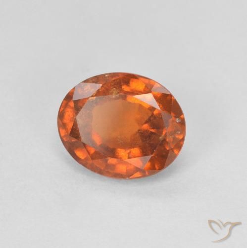 granada hessonita Laranja Médio Natural 1.16ct, oval, VVS-VS