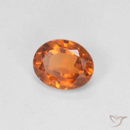 granada hessonita Laranja Médio Natural 0.92ct, oval, VVS-VS