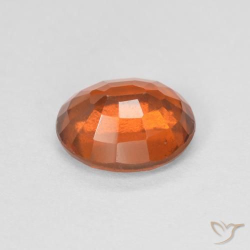granada hessonita laranja avermelhado Natural 1.48ct, oval, VVS-VS