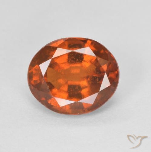 1.91ct Natural fogo laranja granada hessonita, oval, VVS-VS
