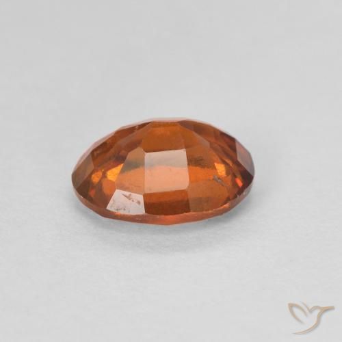 granada hessonita Medium Dark-Orange Natural 1.22ct, oval, VVS-VS