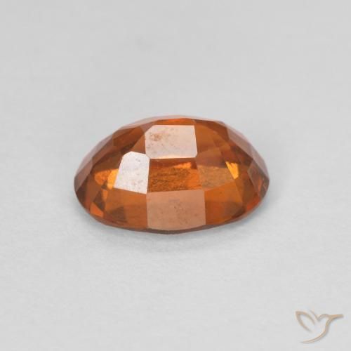 granada hessonita Medium Dark-Orange Natural 1.27ct, oval, VVS-VS