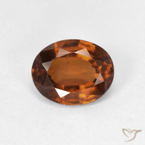 1.40ct Natural Laranja Profundo granada hessonita, oval, VVS-VS
