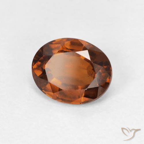 granada hessonita Laranja Profundo Natural 1.40ct, oval, VVS-VS