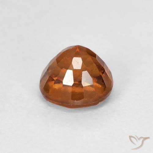 granada hessonita Medium Dark-Orange Natural 0.90ct, Redondo, VVS-VS