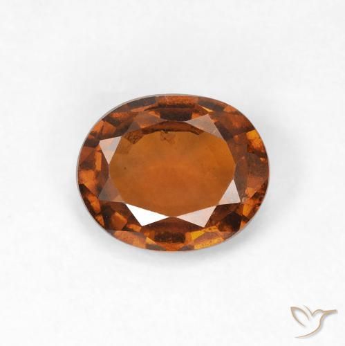 1.14ct Natural Laranja Profundo granada hessonita, oval, VVS-VS
