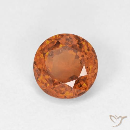 granada hessonita Medium Dark-Orange Natural 0.96ct, Redondo, VS
